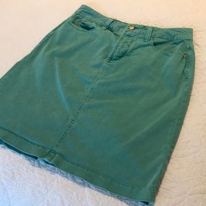 NYDJ turquoise denim pencil skirt